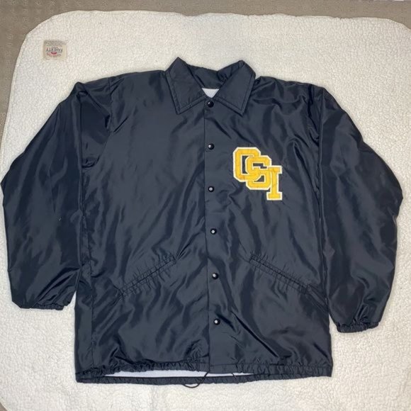 Vintage 80’s Felco Lined CSI Varsity Jacket: Size Large - Picture 2 of 6